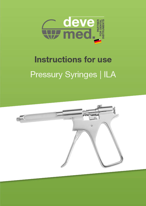 Instructions for use Pressury Syringes english