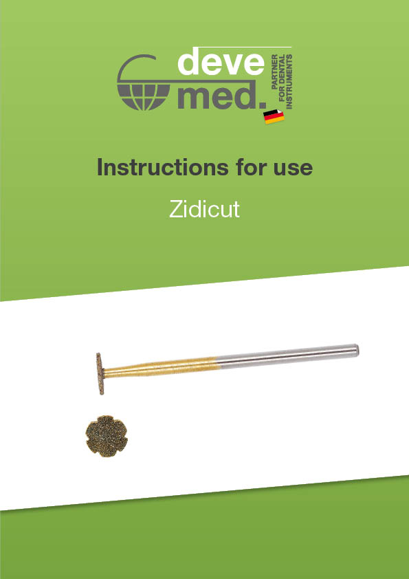 Instructions for use Zidicut