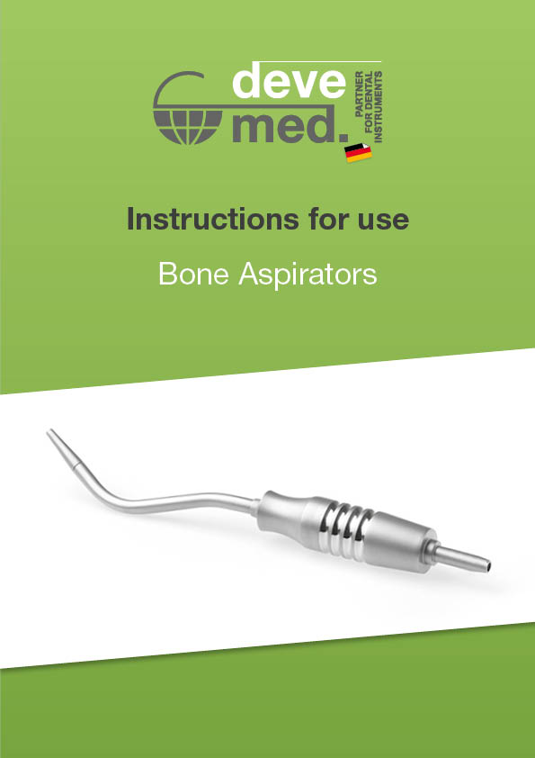 Instructions for use bone aspirators