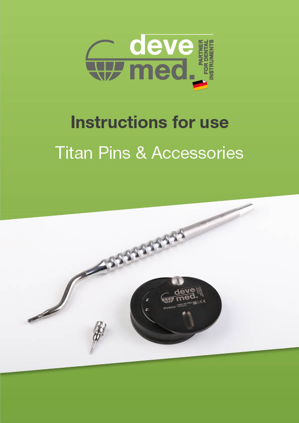 Instructions for use titan pins and accessories